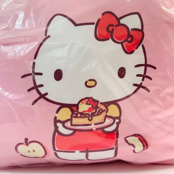 Cute Hello Kitty Throw Pillow Double-sided Pink Cushion Pillow 15” x 15” NEW - Picture 2 of 4